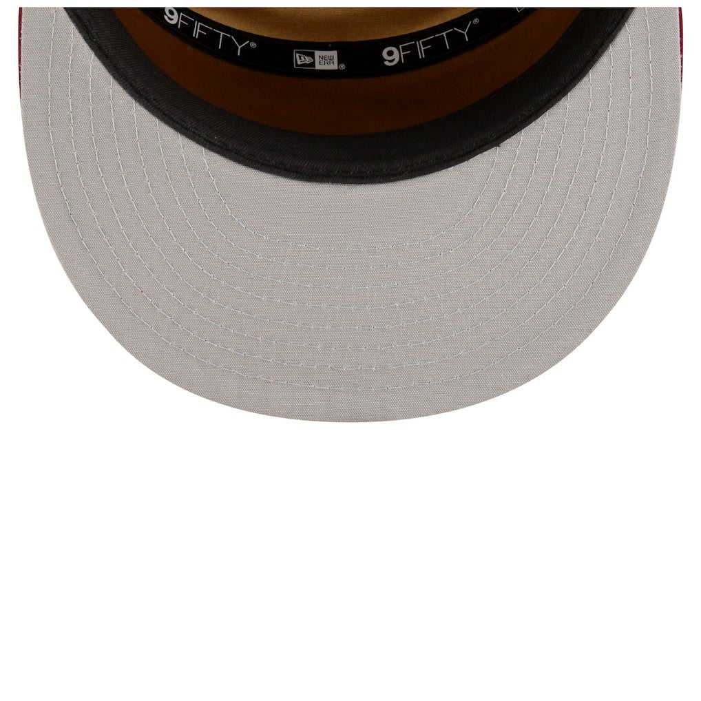 White/Wine Cleveland Cavaliers 2025 NBA Tip Off Split Panel 9FIFTY Snapback Hat sale | NBA