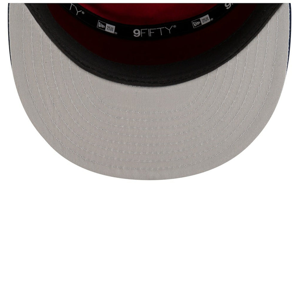 White/Navy Denver Nuggets 2025 NBA Tip Off Split Panel 9FIFTY Snapback Hat sale | NBA