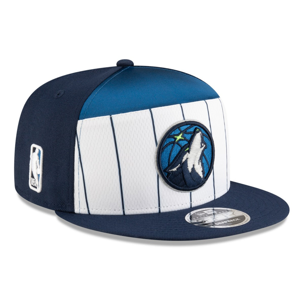 White/Navy Minnesota Timberwolves 2025 NBA Tip Off Split Panel 9FIFTY Snapback Hat | NBA