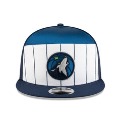White/Navy Minnesota Timberwolves 2025 NBA Tip Off Split Panel 9FIFTY Snapback Hat | NBA