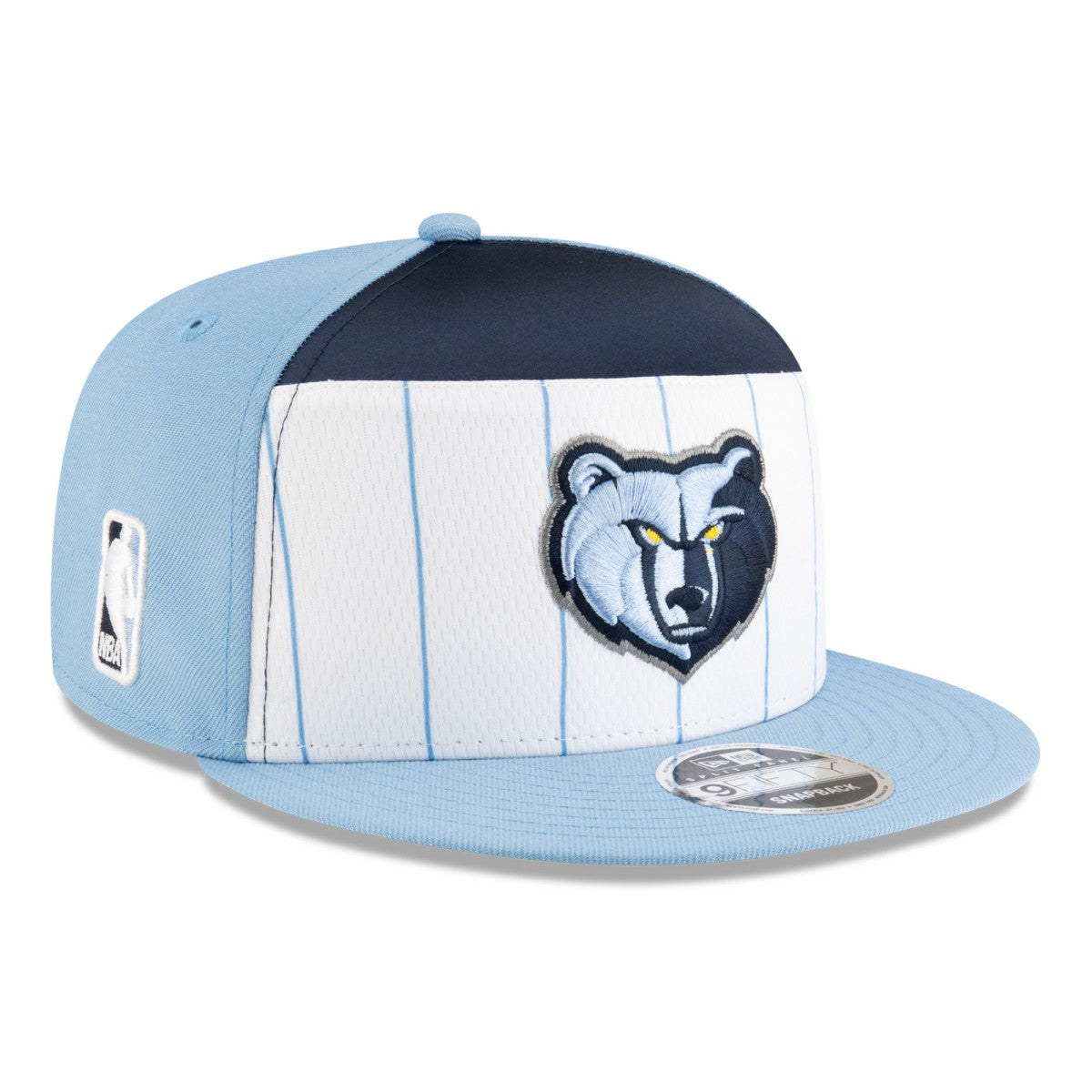 White/Light Blue Memphis Grizzlies 2025 NBA Tip Off Split Panel 9FIFTY Snapback Hat | NBA