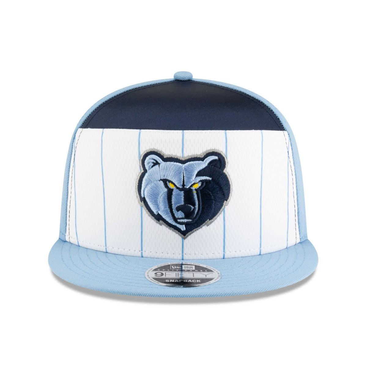 White/Light Blue Memphis Grizzlies 2025 NBA Tip Off Split Panel 9FIFTY Snapback Hat | NBA