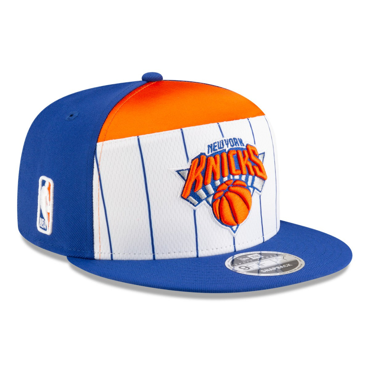 White/Blue New York Knicks 2025 NBA Tip Off Split Panel 9FIFTY Snapback Hat | NBA