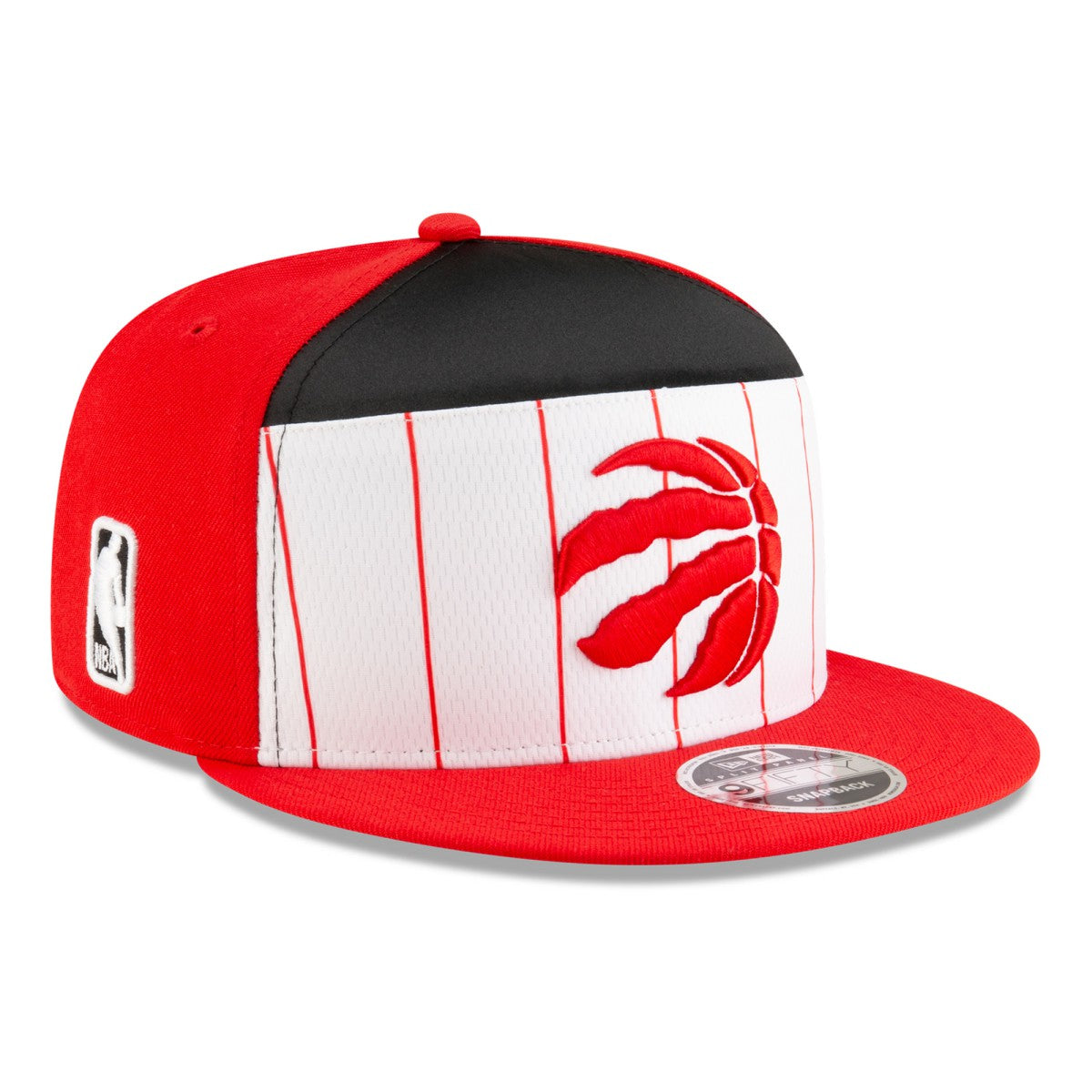White/Red Toronto Raptors 2025 NBA Tip Off Split Panel 9FIFTY Snapback Hat | NBA