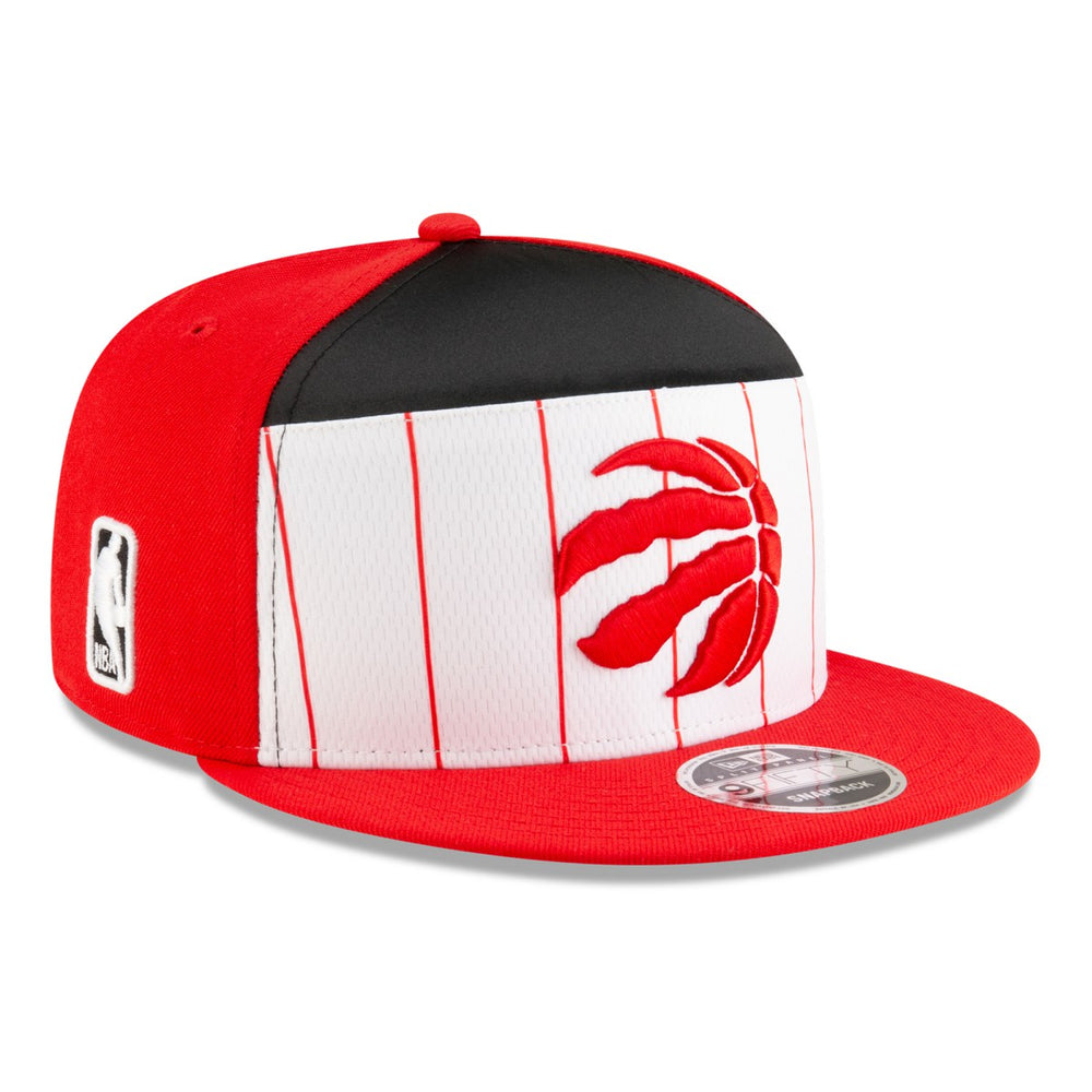 White/Red Toronto Raptors 2025 NBA Tip Off Split Panel 9FIFTY Snapback Hat | NBA