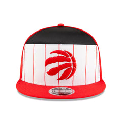 White/Red Toronto Raptors 2025 NBA Tip Off Split Panel 9FIFTY Snapback Hat | NBA