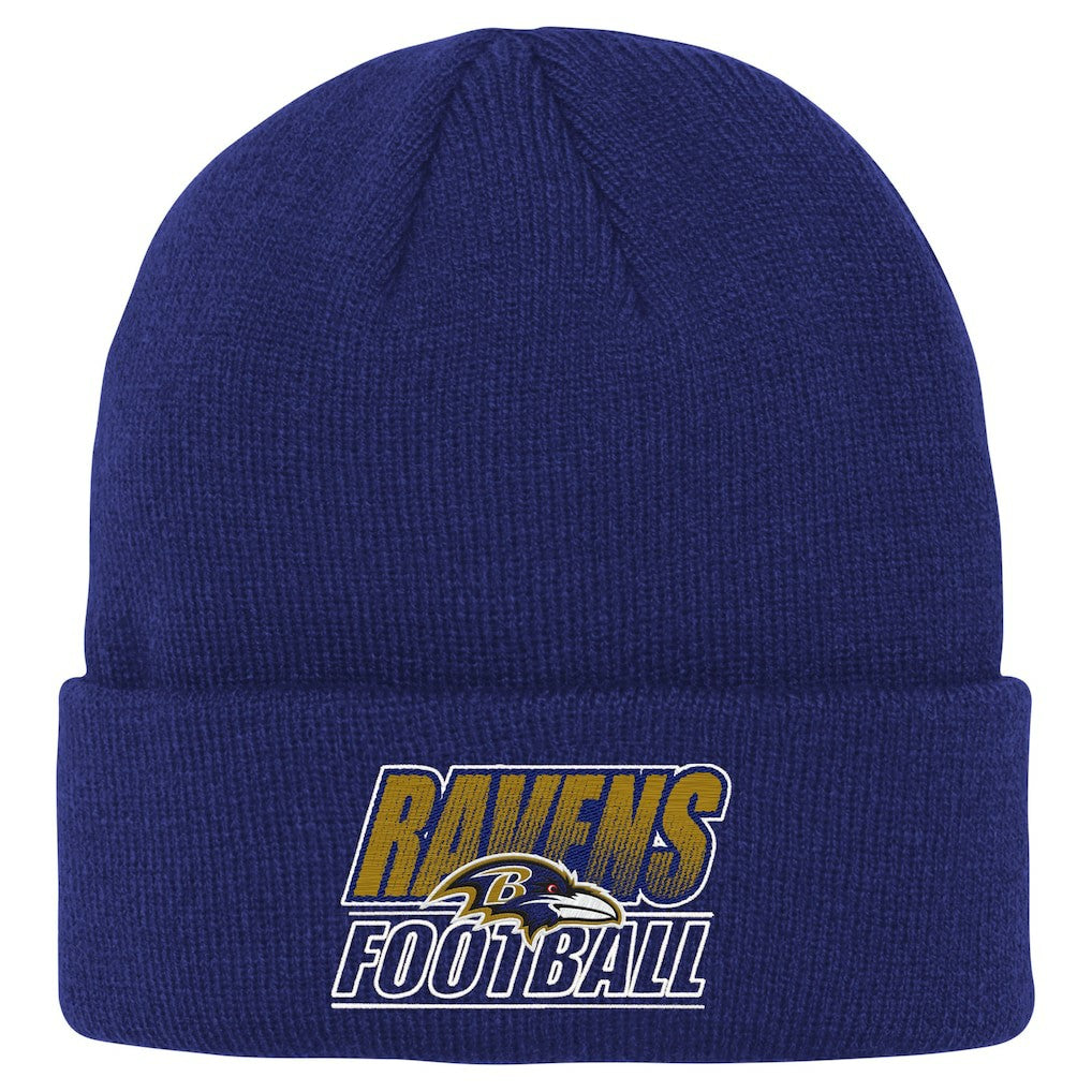Baltimore Ravens Outerstuff Youth Team Gradient Cuffed Knit Hat | NFL Discount