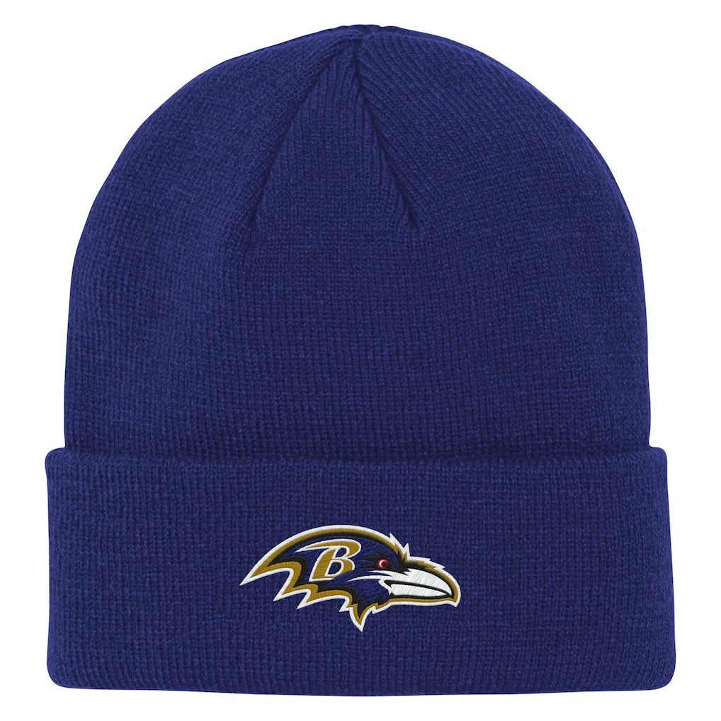 Baltimore Ravens Outerstuff Youth Team Gradient Cuffed Knit Hat | NFL Discount