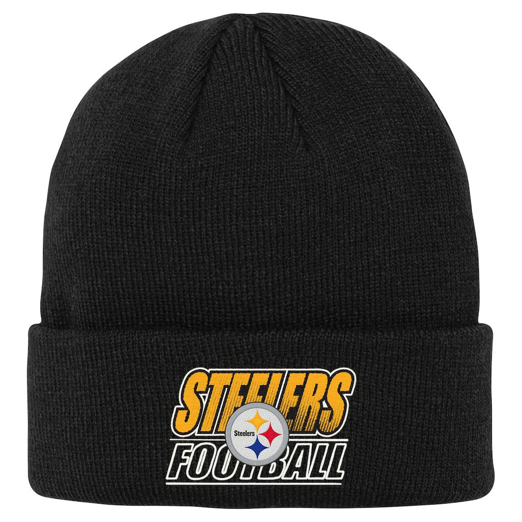Pittsburgh Steelers Outerstuff Youth Team Gradient Cuffed Knit Hat | NFL On sale