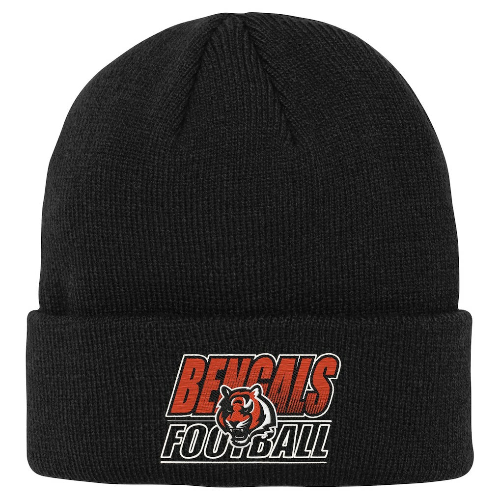 Cincinnati Bengals Outerstuff Youth Team Gradient Cuffed Knit Hat | NFL New