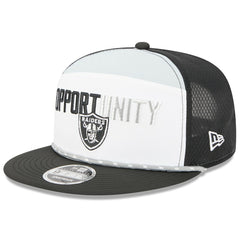Las Vegas Raiders 2025 Inspire Change Split Panel 9FIFTY Snapback Hat | NFL Hot