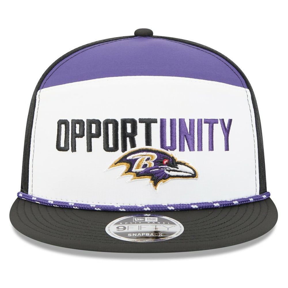 Baltimore Ravens 2025 Inspire Change Split Panel 9FIFTY Snapback Hat | NFL Sale