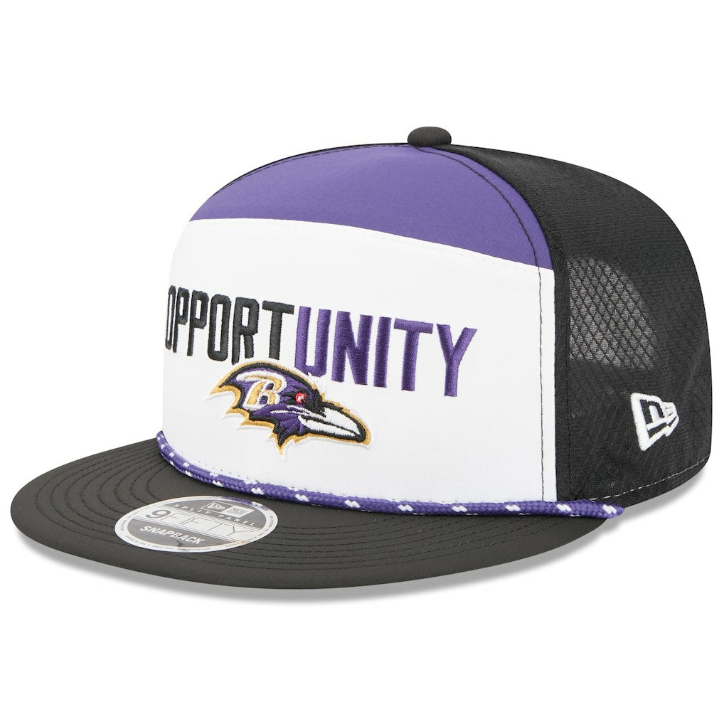Baltimore Ravens 2025 Inspire Change Split Panel 9FIFTY Snapback Hat | NFL Sale