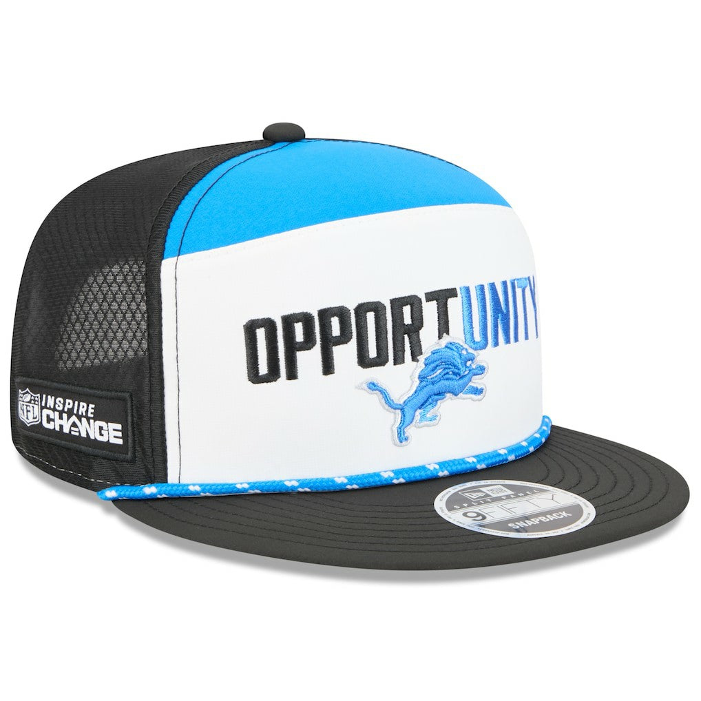 Detroit Lions 2025 Inspire Change Split Panel 9FIFTY Snapback Hat | NFL Discount
