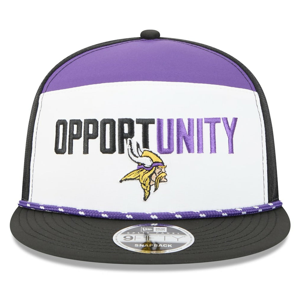 Minnesota Vikings 2025 Inspire Change Split Panel 9FIFTY Snapback Hat | NFL Hot