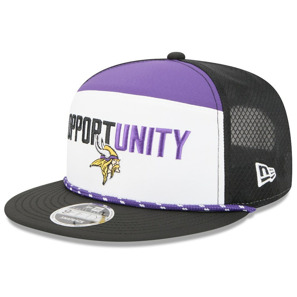 Minnesota Vikings 2025 Inspire Change Split Panel 9FIFTY Snapback Hat | NFL Hot