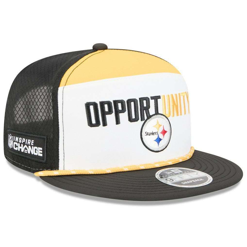 Pittsburgh Steelers 2025 Inspire Change Split Panel 9FIFTY Snapback Hat | NFL Outlet