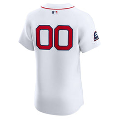 Boston Red Sox Nike Home Elite Sponsor Patch Custom Jersey - MLB Jerseys