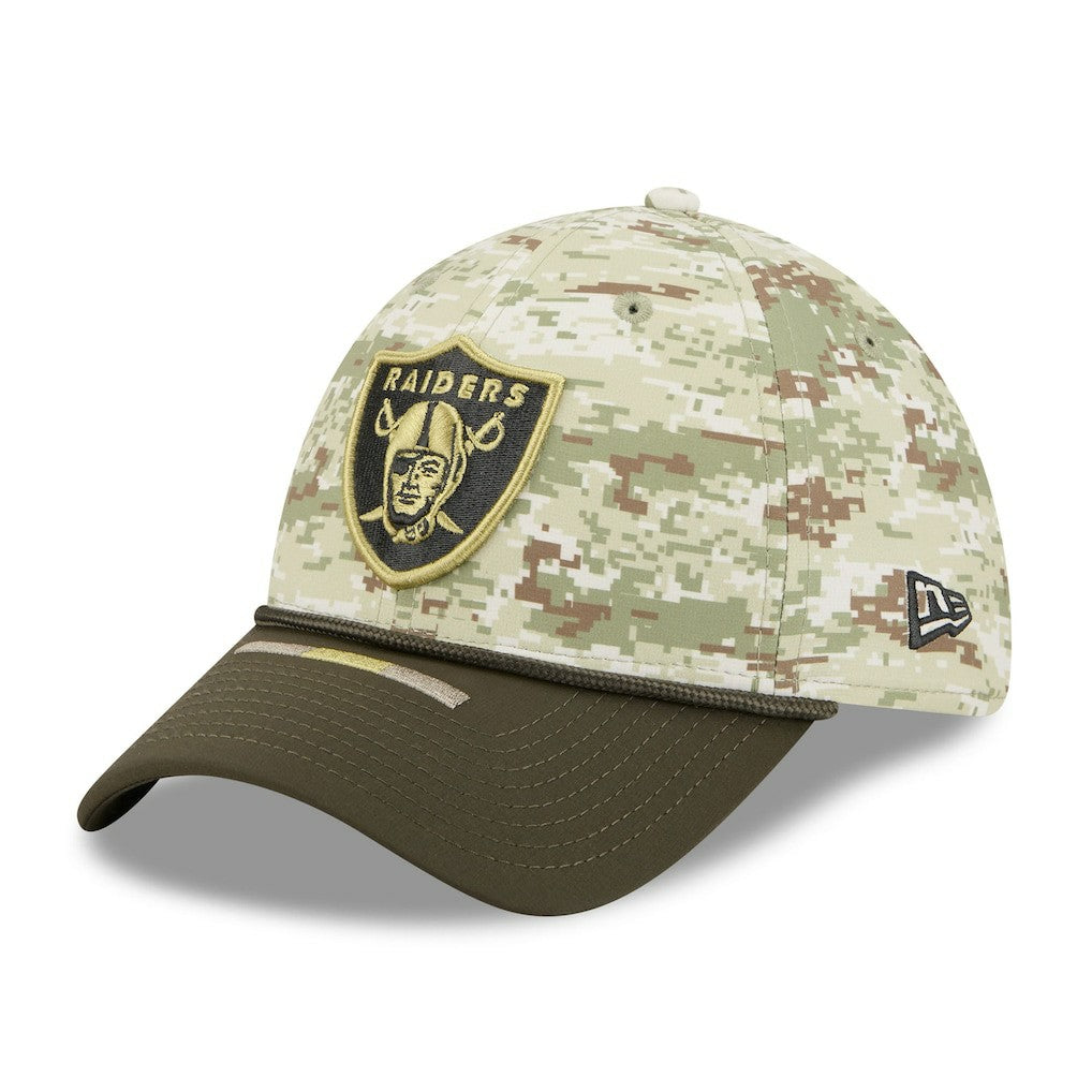 Las Vegas Raiders 2025 Salute to Service 39THIRTY Flex Hat | NFL Hot