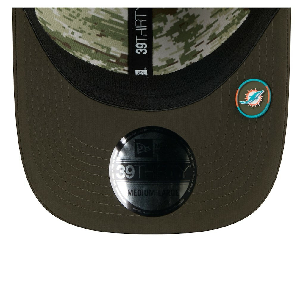 Miami Dolphins 2025 Salute to Service 39THIRTY Flex Hat | NFL Sale