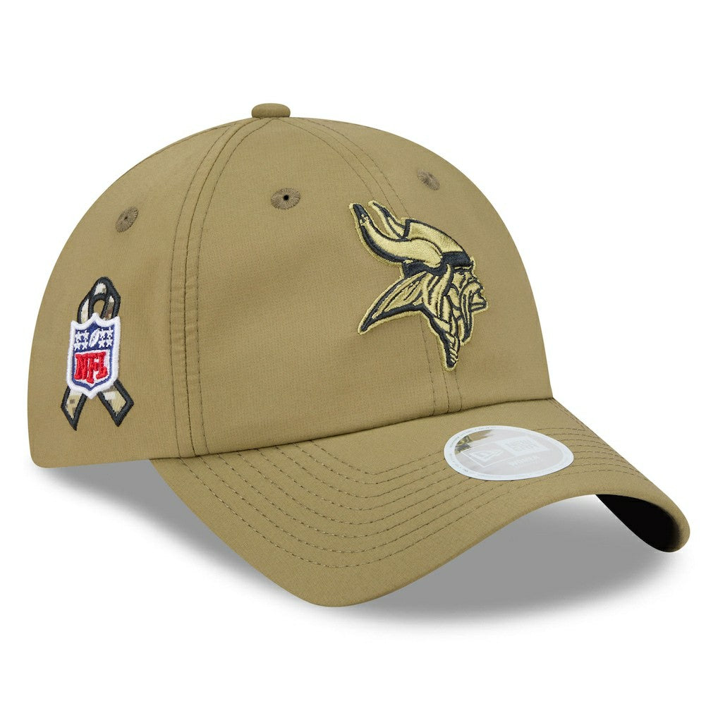 Minnesota Vikings Women's 2025 Salute to Service Pony Tail Adjustable Hat | NFL Outlet