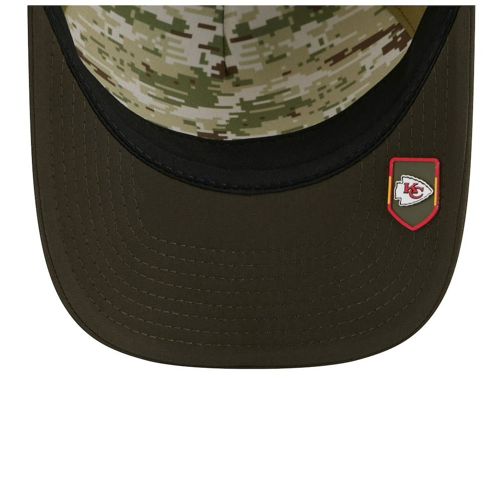 Kansas City Chiefs Youth 2025 Salute to Service 9FORTY A-Frame Adjustable Hat | NFL Discount