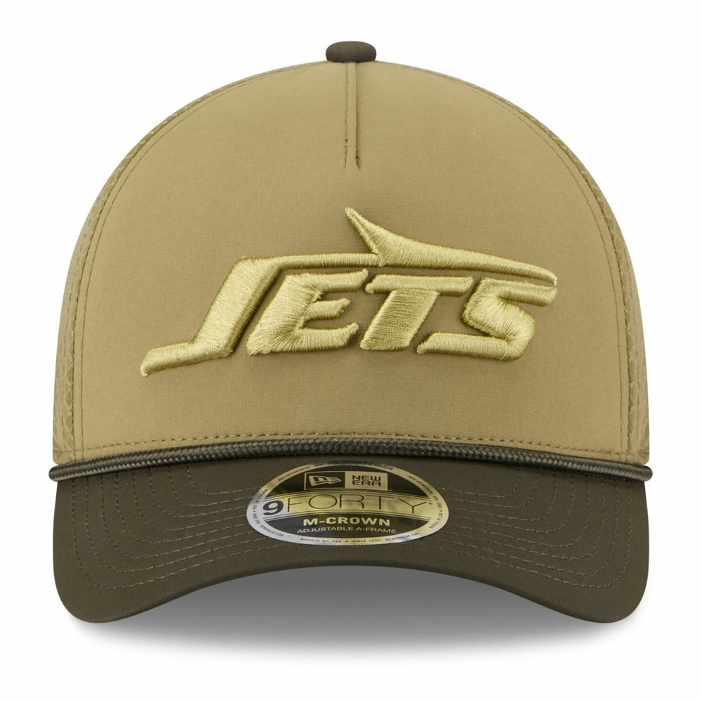 New York Jets Youth 2025 Salute to Service 9FORTY A-Frame Adjustable Hat | NFL On sale