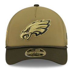 Philadelphia Eagles Youth 2025 Salute to Service 9FORTY A-Frame Adjustable Hat | NFL Near me