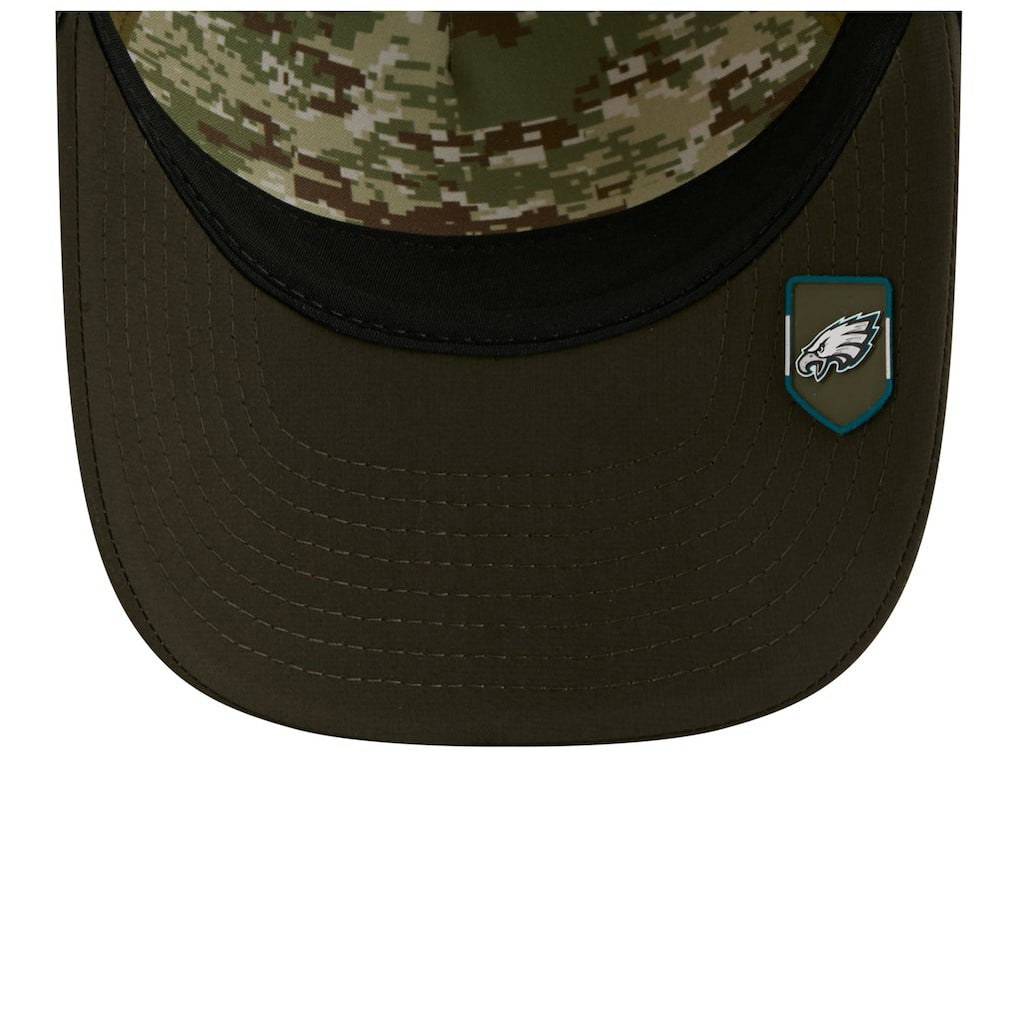 Philadelphia Eagles Youth 2025 Salute to Service 9FORTY A-Frame Adjustable Hat | NFL Near me