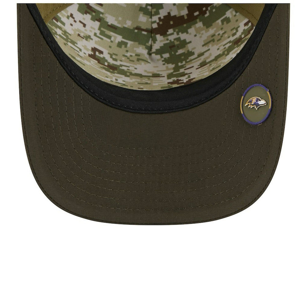 Baltimore Ravens Youth 2025 Salute to Service 9FORTY A-Frame Adjustable Hat | NFL Online