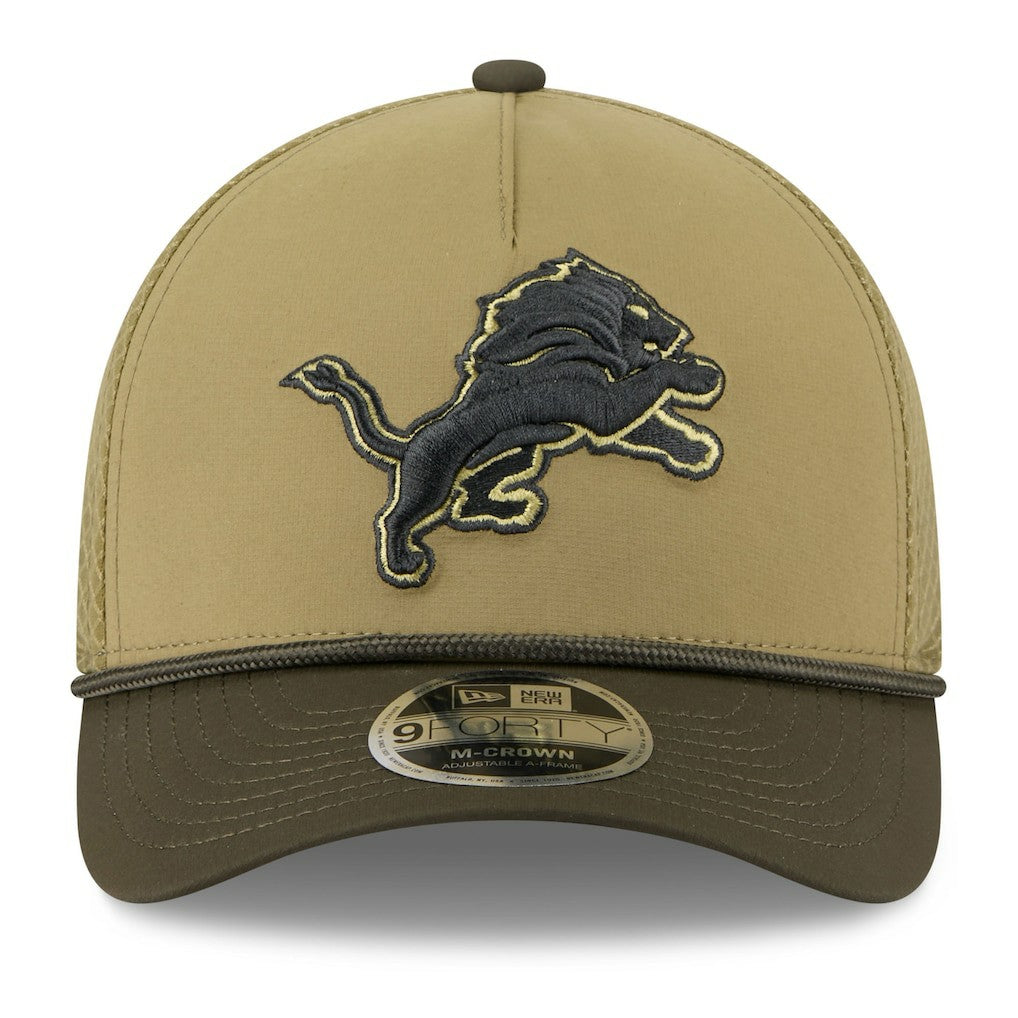 Detroit Lions Youth 2025 Salute to Service 9FORTY A-Frame Adjustable Hat | NFL US
