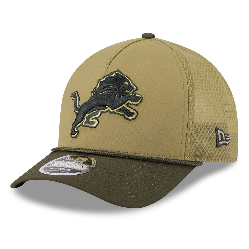 Detroit Lions Youth 2025 Salute to Service 9FORTY A-Frame Adjustable Hat | NFL US