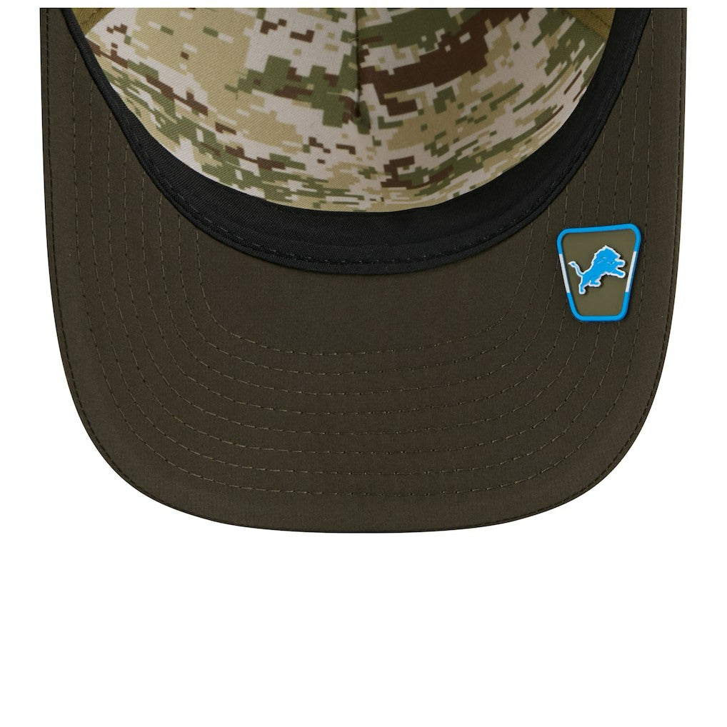 Detroit Lions Youth 2025 Salute to Service 9FORTY A-Frame Adjustable Hat | NFL US