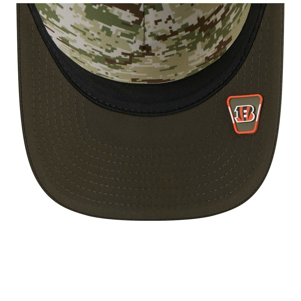 Cincinnati Bengals Youth 2025 Salute to Service 9FORTY A-Frame Adjustable Hat | NFL Outlet