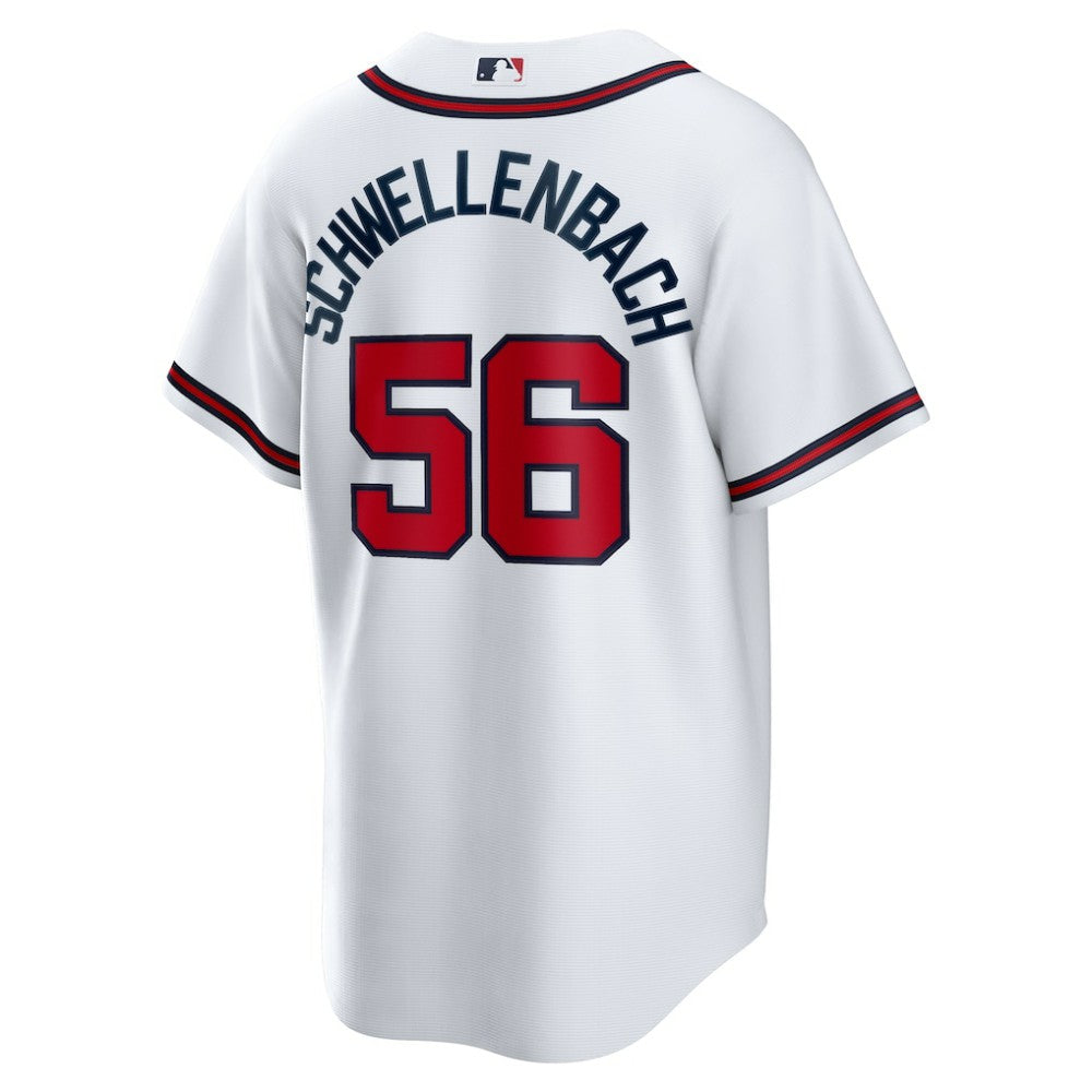 Spencer Schwellenbach Atlanta Braves Nike Home Replica Jersey - MLB Jerseys