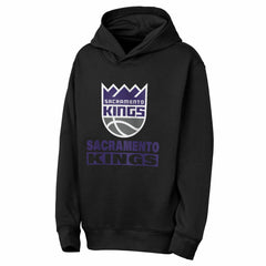 Black Sacramento Kings Outerstuff Youth Back To The Basics Hoodie | NBA