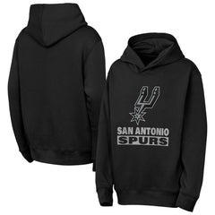 Black San Antonio Spurs Outerstuff Youth Back To The Basics Hoodie | NBA