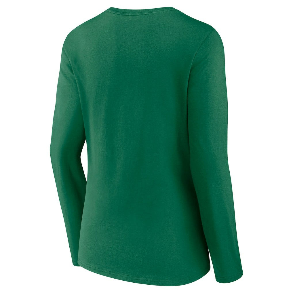 Philadelphia Eagles Women's Super Bowl LIX Champions Retro Logo Long Sleeve V-Neck T-Shirt | NFL Near me