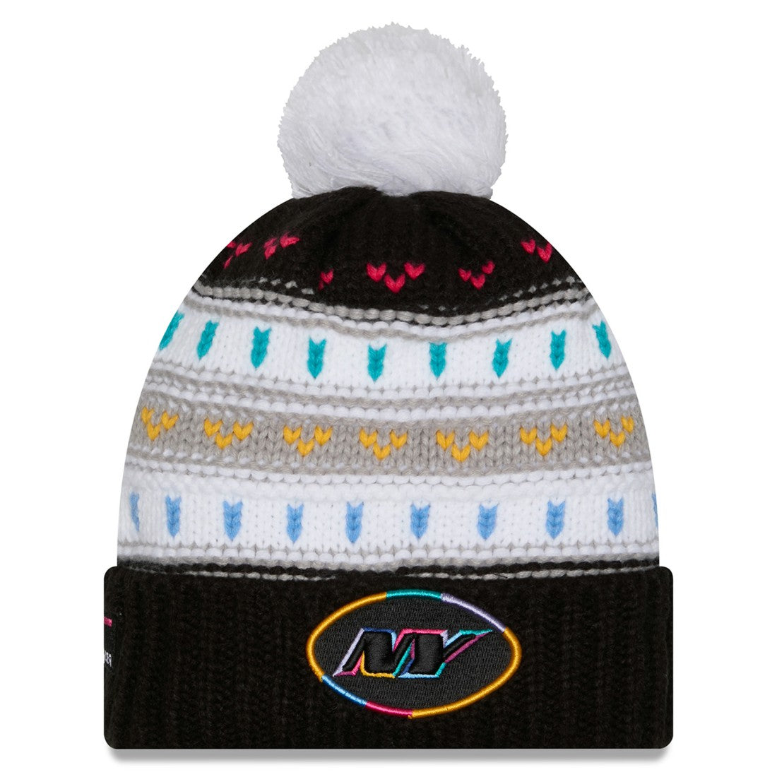 New York Jets Women's 2025 NFL Crucial Catch Cuffed Knit Hat with Pom | NFL US