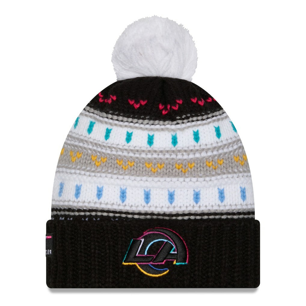 Los Angeles Rams Women's 2025 NFL Crucial Catch Cuffed Knit Hat with Pom | NFL New