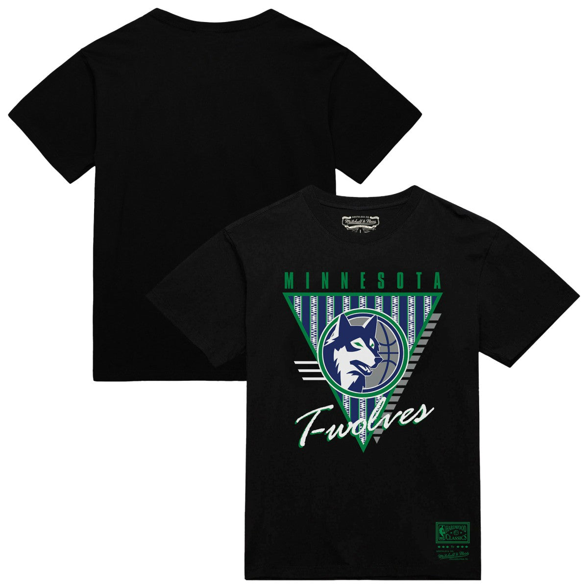 Black Minnesota Timberwolves Worldwide Collection Tri-Logo T-Shirt | NBA