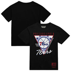 Black Philadelphia 76ers Worldwide Collection Tri-Logo T-Shirt | NBA