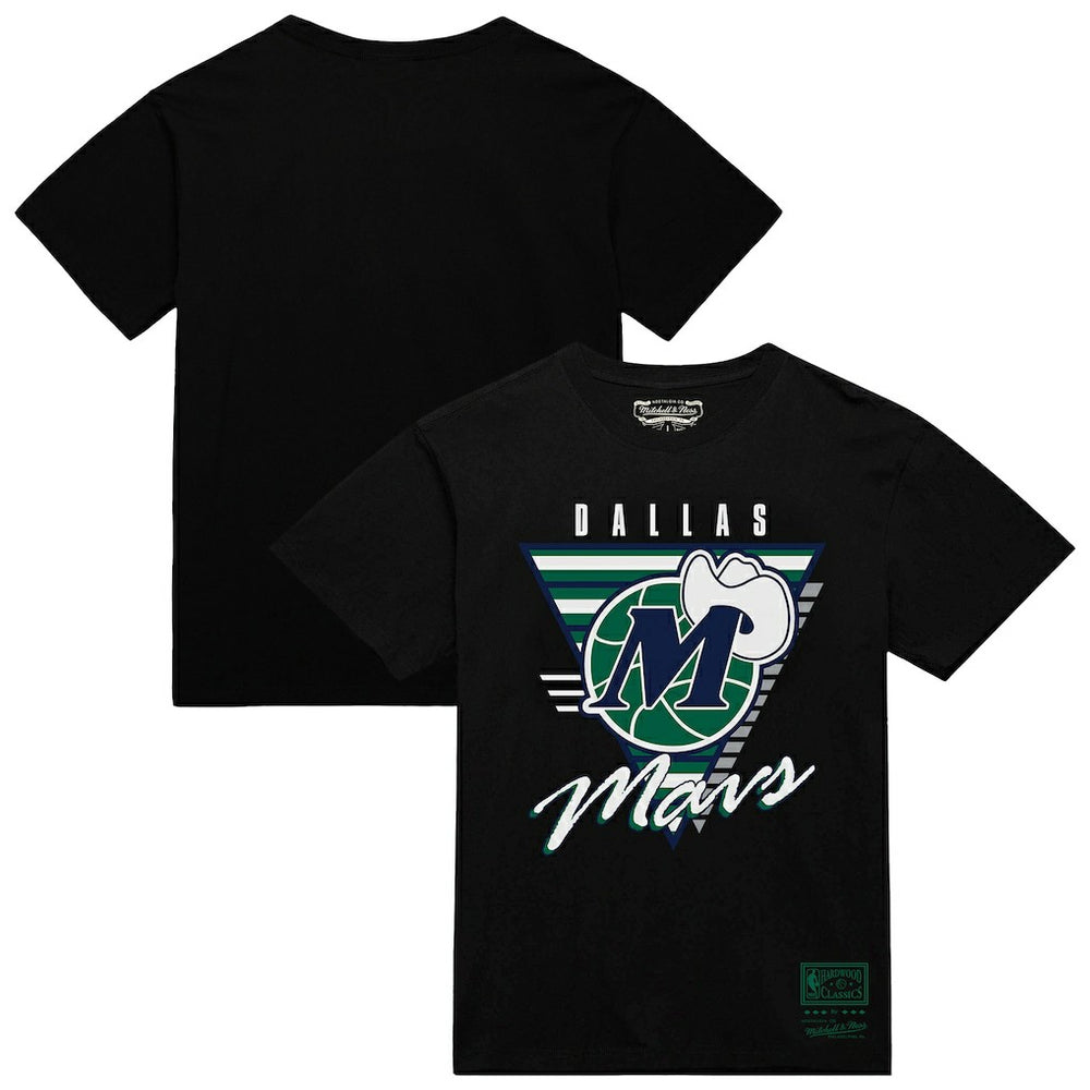Black Dallas Mavericks Worldwide Collection Tri-Logo T-Shirt sale | NBA