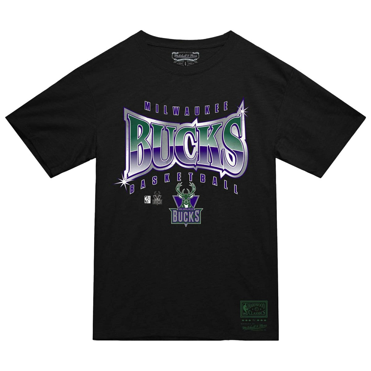 Black Milwaukee Bucks Worldwide Collection Glow Up T-Shirt | NBA