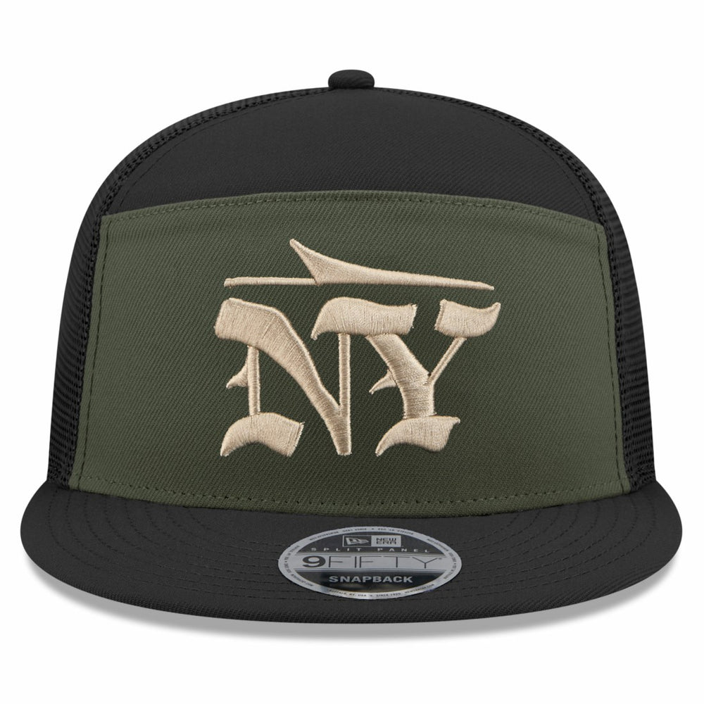 New York Jets 2025 Rivalries Collection Team Split Panel 9FIFTY Snapback Hat | NFL Discount