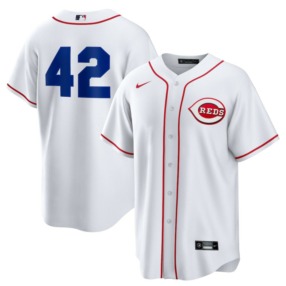 Cincinnati Reds Nike Home  2025 Jackie Robinson Day Replica Jersey - MLB Jerseys