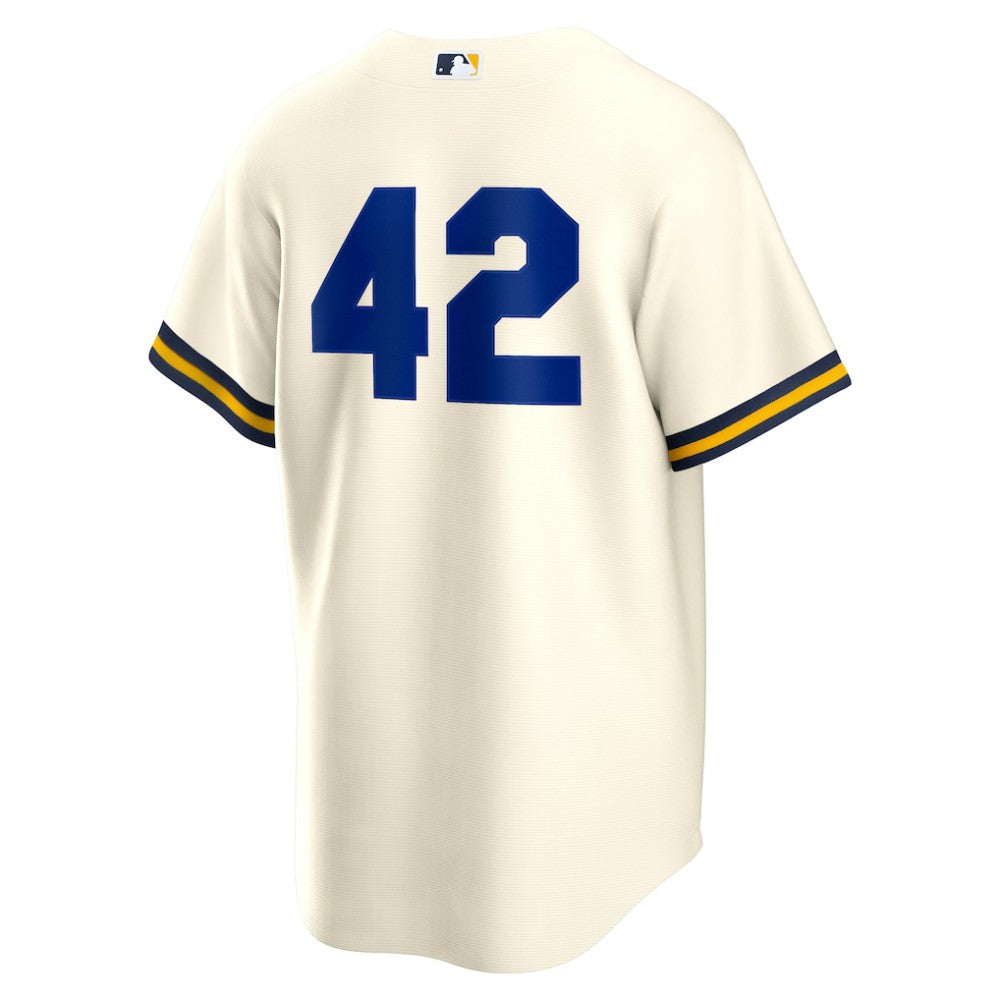 Milwaukee Brewers Nike Home  2025 Jackie Robinson Day Replica Jersey - MLB Jerseys