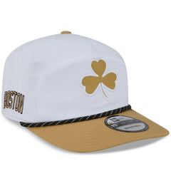White/Gold Boston Celtics 2025/26 City Edition 19TWENTY Adjustable Hat | NBA