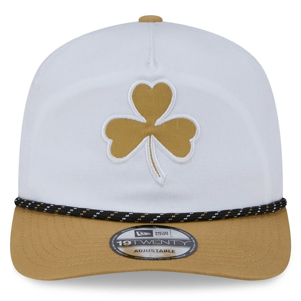 White/Gold Boston Celtics 2025/26 City Edition 19TWENTY Adjustable Hat | NBA