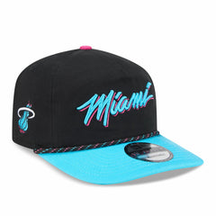 Black/Turquoise Miami Heat 2025/26 City Edition 19TWENTY Adjustable Hat | NBA